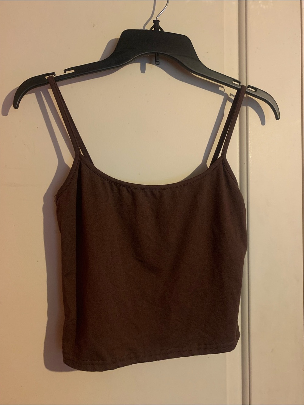 Women’s Brown Spaghetti Strap Tank Top